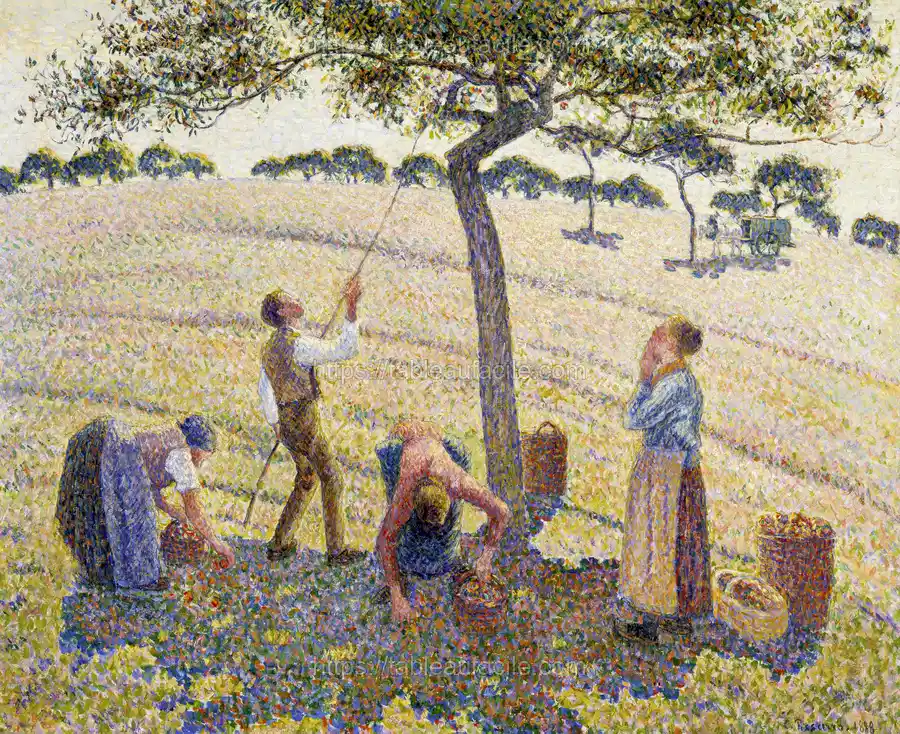 Apple Harvest (1888)  Camille Pissarro apercu