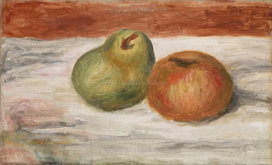 Apple and Pear (Pomme et poire) by Pierre Auguste Renoir apercu