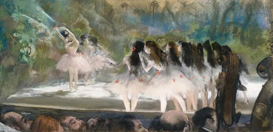 Ballet at the Paris Opéra (1877) Edgar Degas apercu