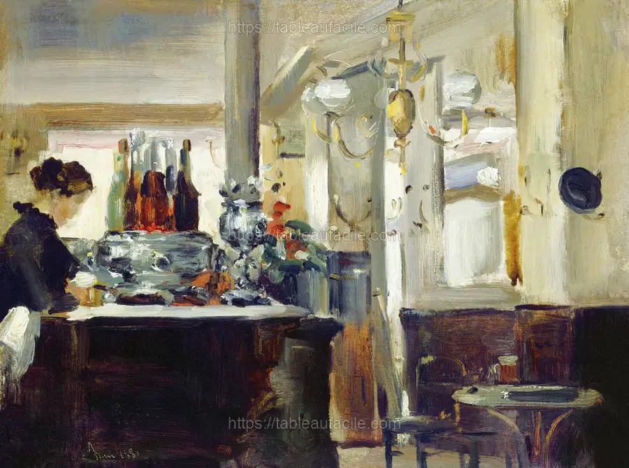 Bon Bock Cafe (c.1881) Edouard Manet apercu
