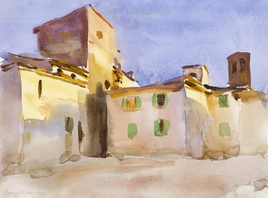 Borgo San Lorenzo (1) (ca. 1910) by John Singer Sargent apercu