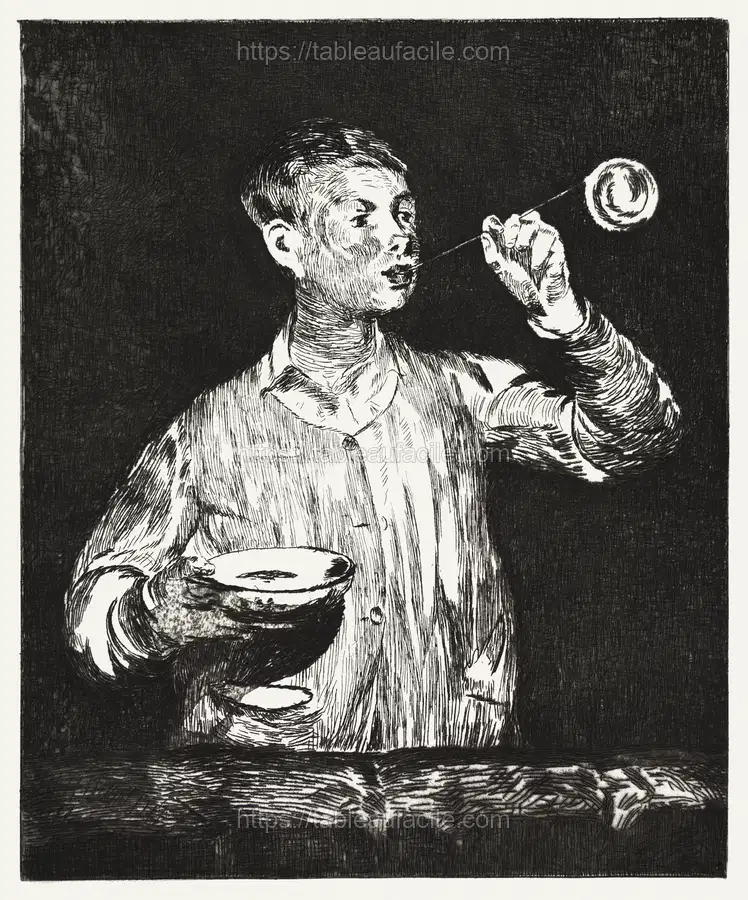 Boy Blowing Soap Bubbles (late 1868early 1869) Édouard Manet apercu