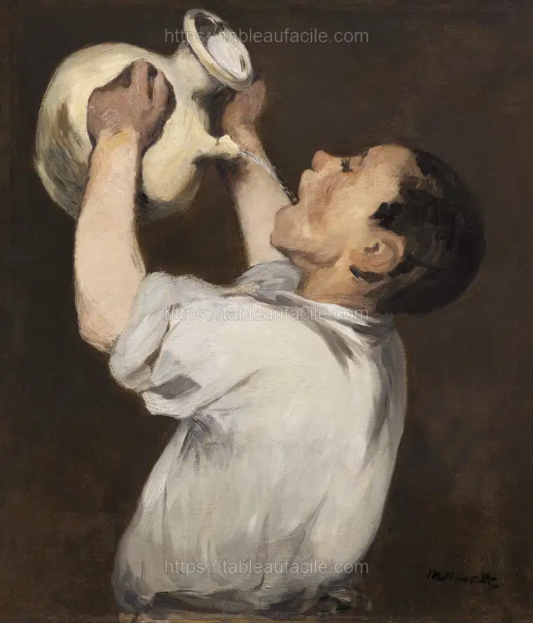 Boy with Pitcher (La Régalade), (1862–72)  Édouard Manet apercu