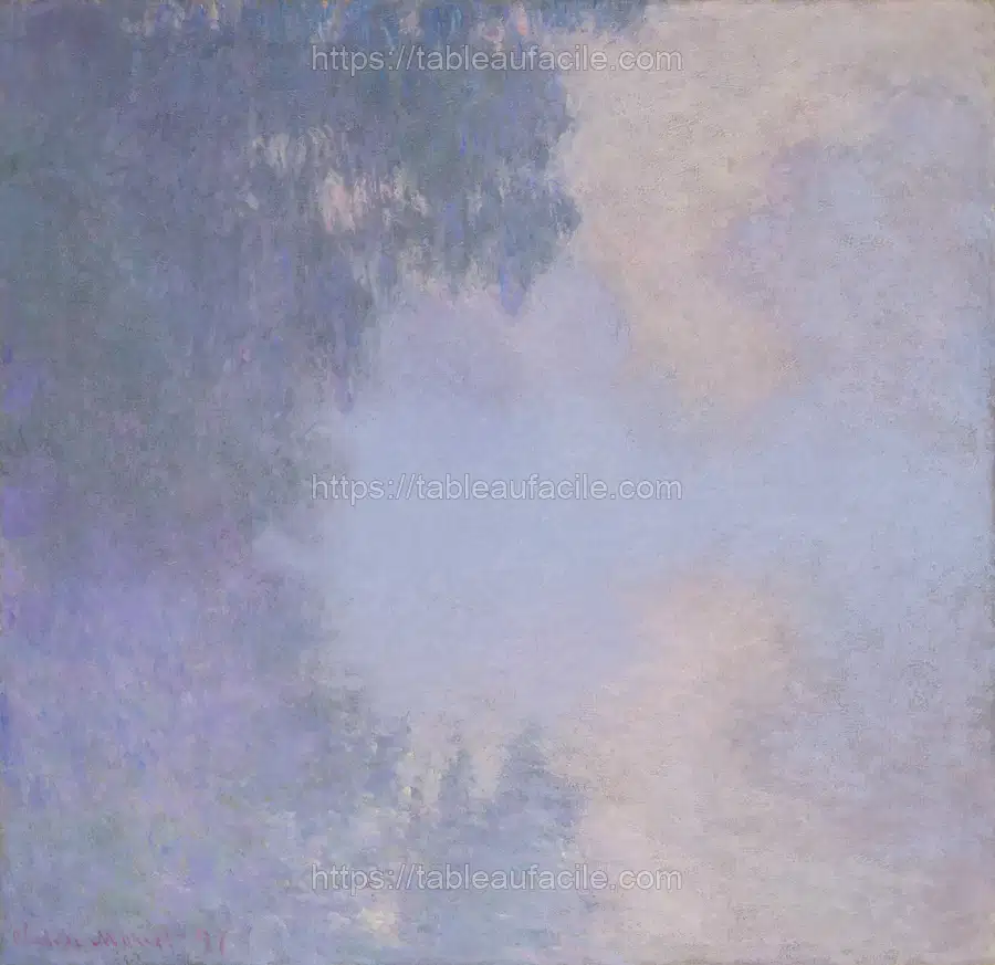 Branch of the Seine near Giverny (Mist) by Claude Monet apercu