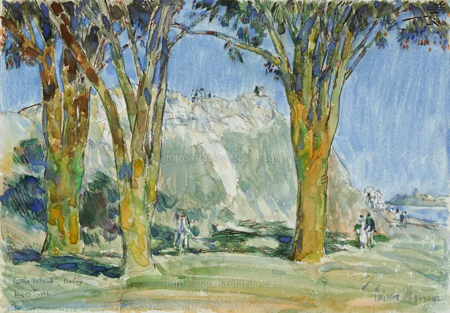 Castle Island, Boston Harbor (1916) by Frederick Childe Hassam apercu