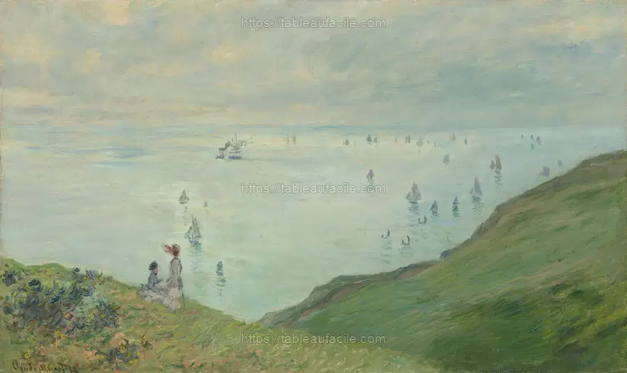Claude Monet_s Cliffs at Pourville (1882) apercu