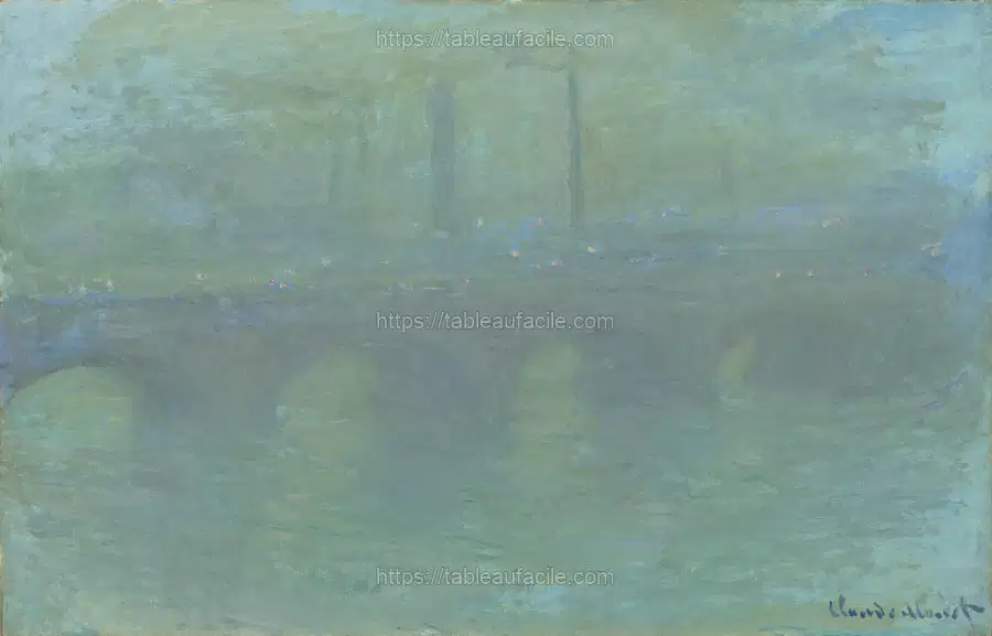 Claude Monet_s Waterloo Bridge, London, at Dusk (1904) apercu