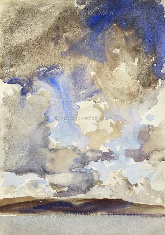 Clouds (1897) by John Singer Sargent apercu