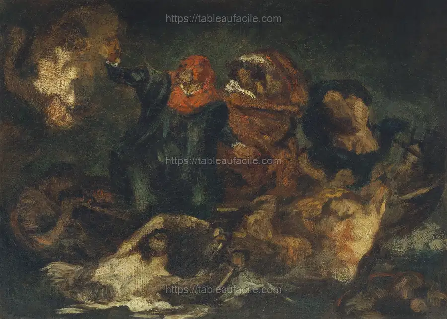 Copy after Delacroix_s Bark of Dante (ca. 1859) Édouard Manet apercu