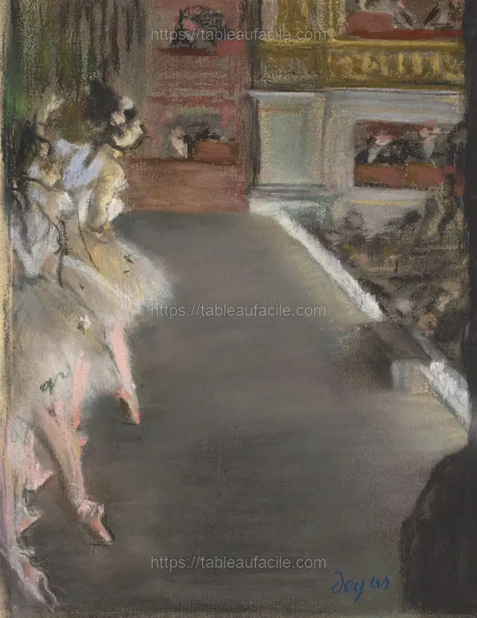 Dancers at the old Opera House (ca. 1877) by Edgar Degas apercu
