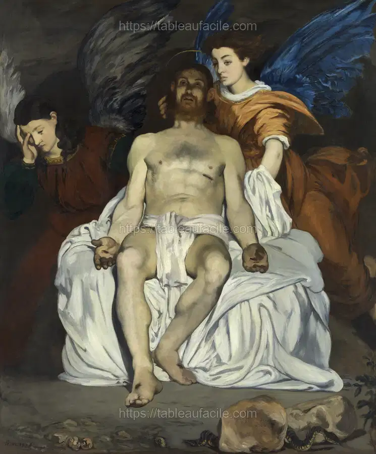 Dead Christ with Angels (1866–1867) Édouard Manet apercu