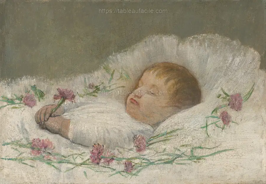 Dead nephew_s head. by László Mednyánszky apercu
