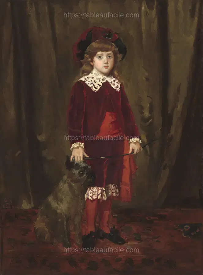 Eddy Cassatt (Edward Buchanan Cassatt) (1875) by Mary Cassatt. apercu