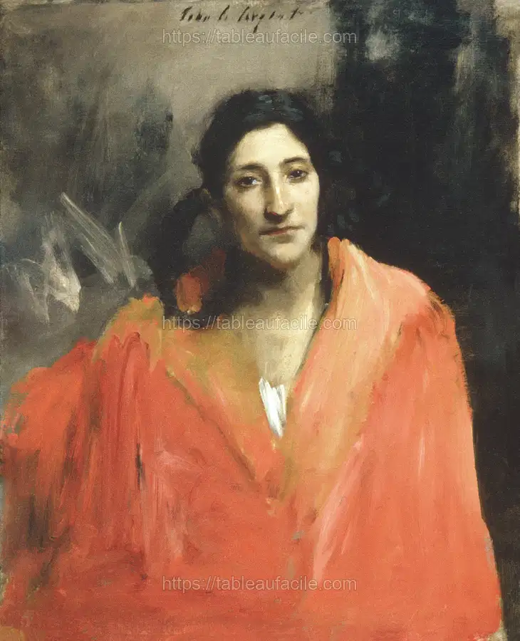 Gitana (1876) by John Singer Sargent apercu