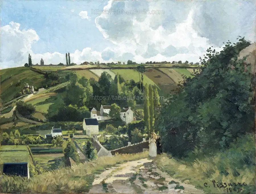 Jalais Hill, Pontoise (1867) by Camille Pissarro apercu