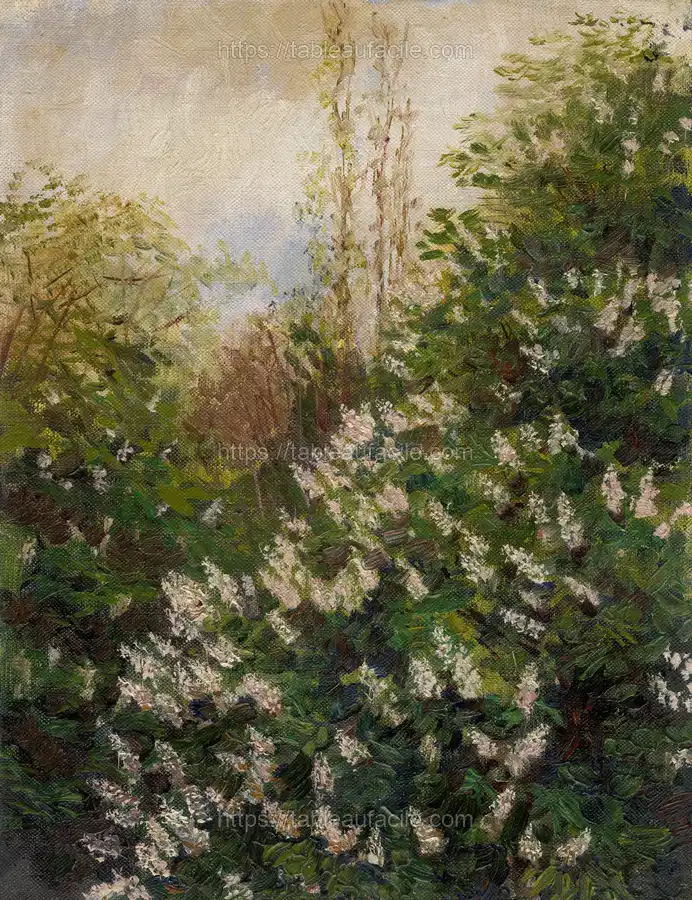 Lilac (on the edge of the forest) by László Mednyánszky apercu