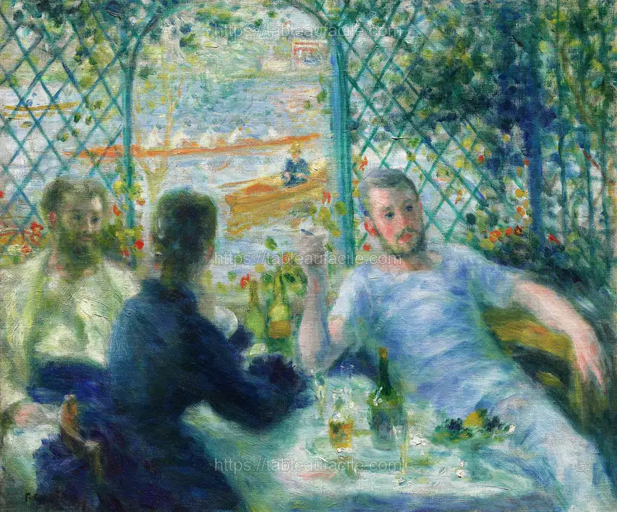 Lunch at the Restaurant Fournaise (The Rowers’ Lunch) (1875) by Pierre-Auguste Renoir apercu