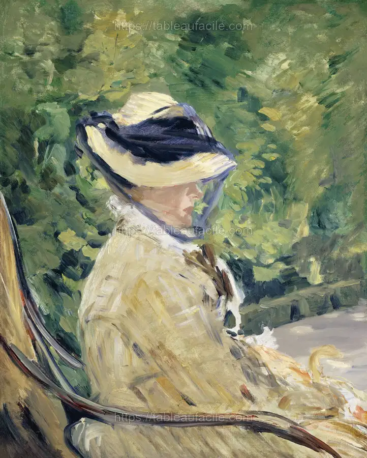 Madame Manet (Suzanne Leenhoff, 1830–1906) at Bellevue (1880)  Édouard Manet apercu