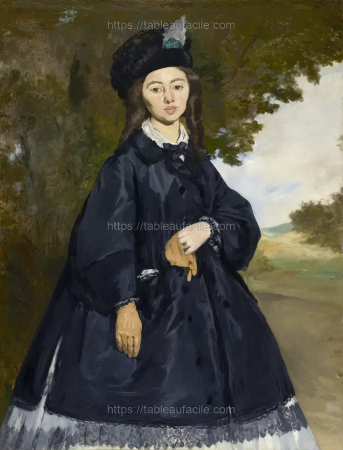 Portrait of Madame Brunet (about 1861–1863, reworked by 1867) Édouard Manet apercu