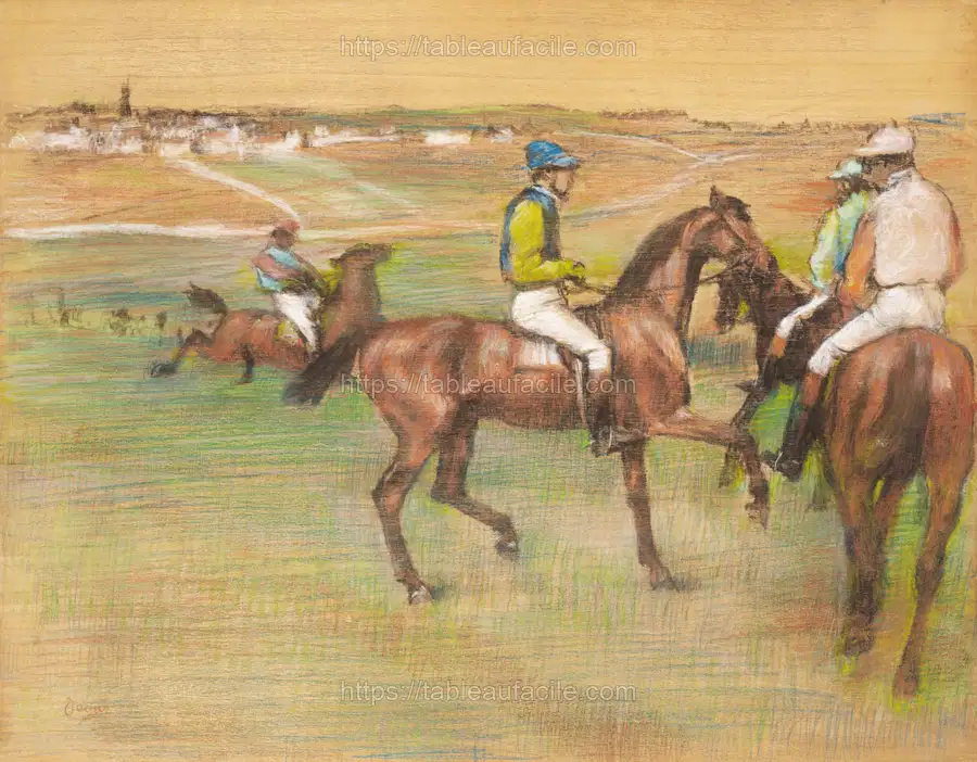 Race Horses (ca. 1885–1888) Edgar Degas apercu