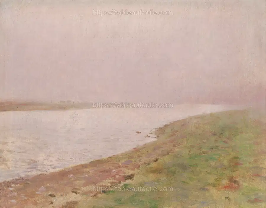 River by László Mednyánszky apercu