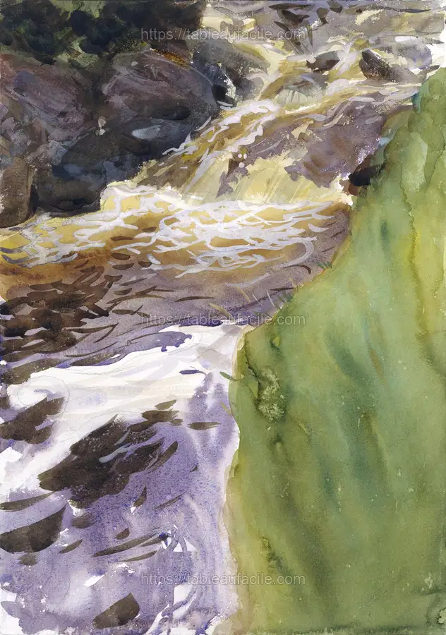Rushing Water (ca. 1901–1907) by John Singer Sargent apercu