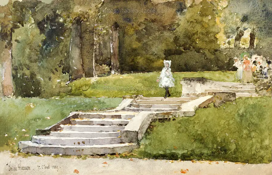 Saint-Cloud (1889) by Frederick Childe Hassam apercu