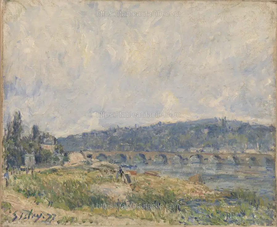 Sèvres Bridge (Le Pont de Sèvres) by Alfred Sisley apercu