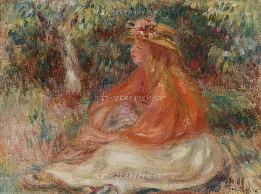 Seated Woman (Femme assise) by Pierre Auguste Renoir apercu