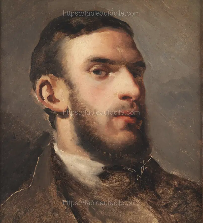 Self-Portrait (1857–1858) Camille Pissarro apercu
