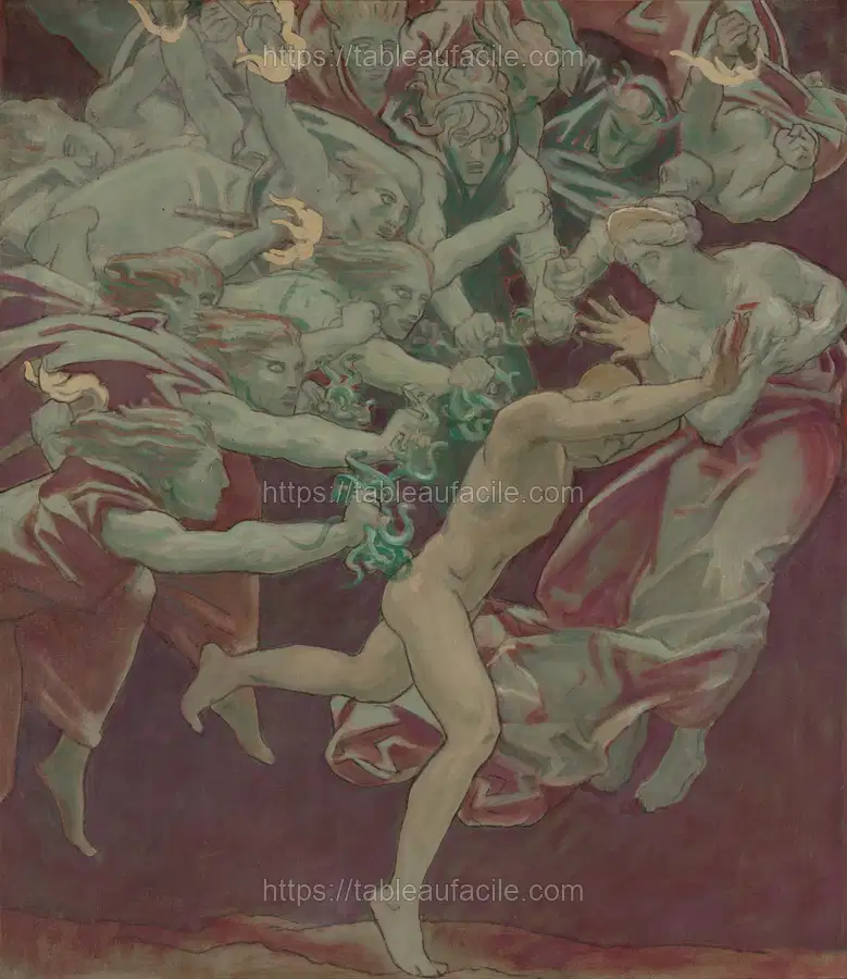 Study for the Museum of Fine Arts, Boston, Murals Orestes and the Furies (ca. 1920–1921) by John Singer Sargent apercu
