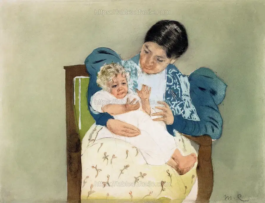 The Barefooted Child (ca.1896–1897) Mary Cassatt apercu