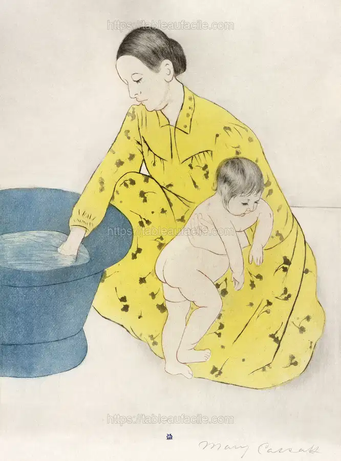 The Bath (1890–1891) by Mary Cassatt apercu
