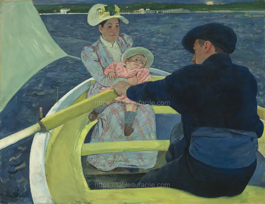The Boating Party (ca. 1893-1894) by Mary Cassatt. apercu