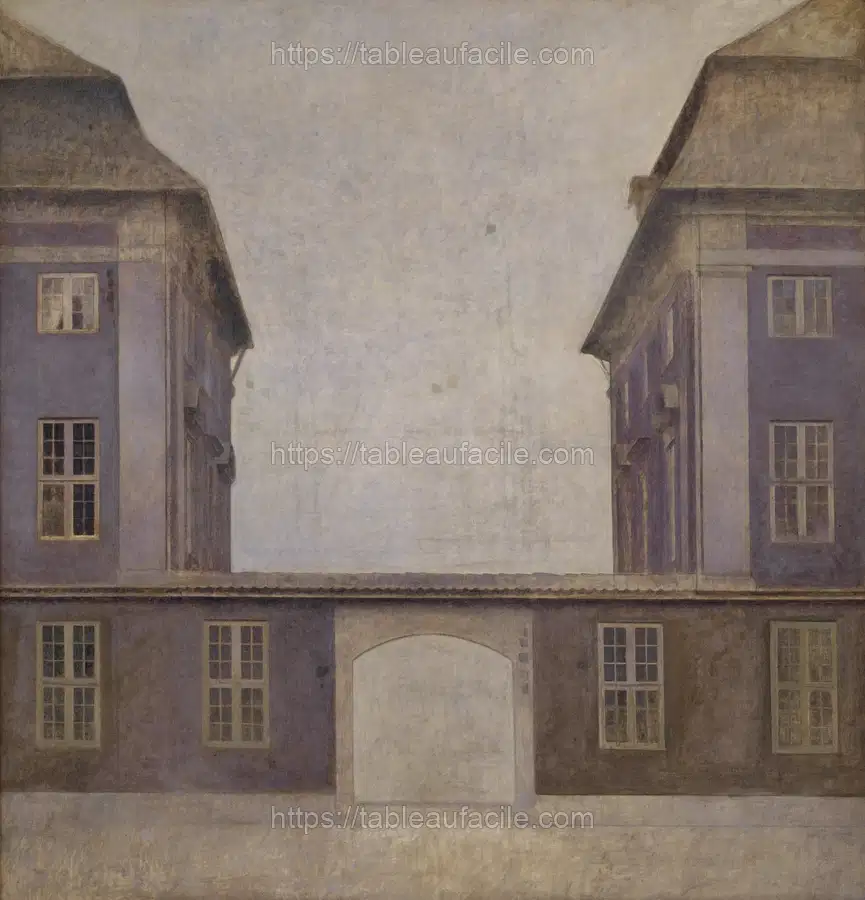 The Buildings of the Asiatic Company, seen from St. by Vilhelm Hammershøi apercu