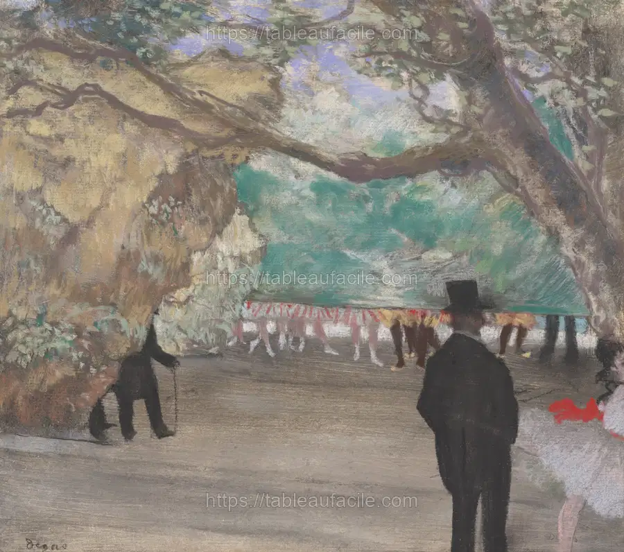 The Curtain (ca. 1880 )by by Edgar Degas apercu