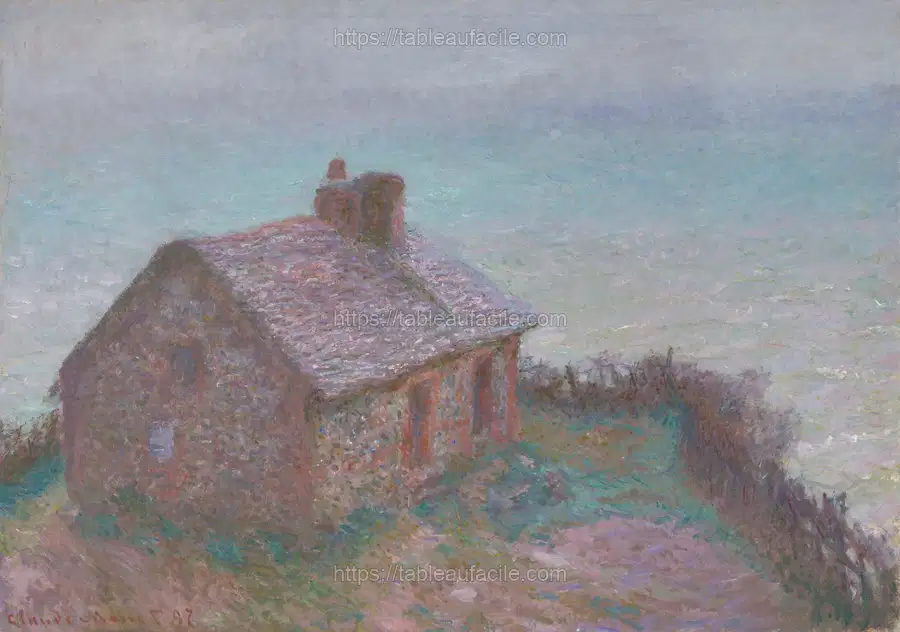 The Customs House at Varengeville by Claude Monet apercu