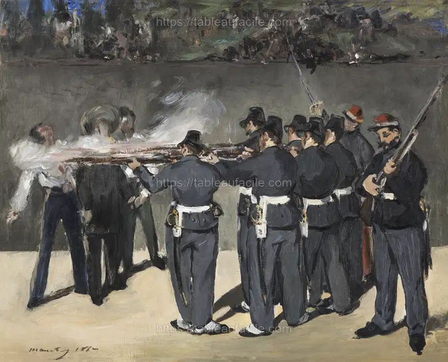 The Execution of Emperor Maximilian (1867)  Edouard Manet apercu