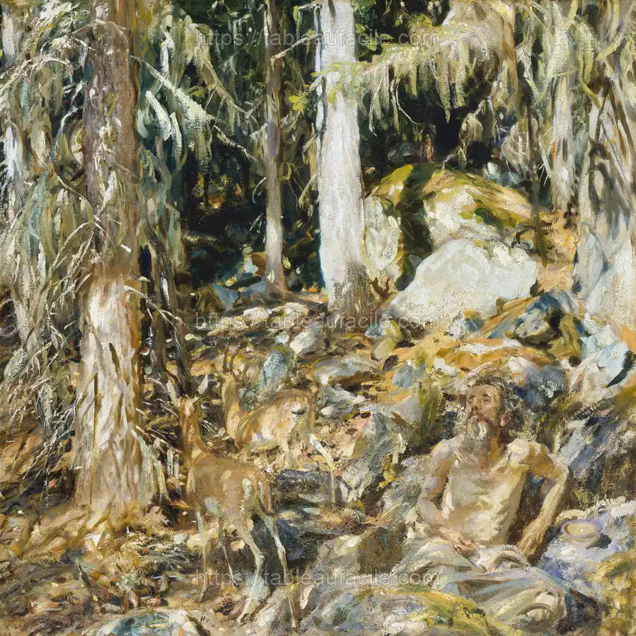 The Hermit (Il solitario) (1908) by John Singer Sargent apercu