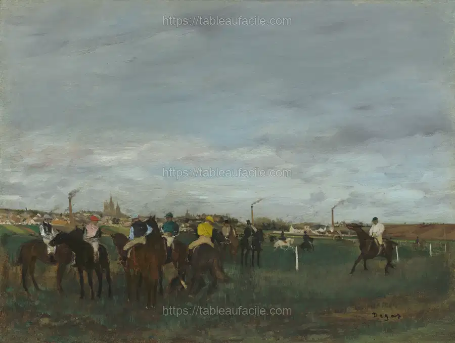 The Races (ca. 1871–1872) by Edgar Degas apercu