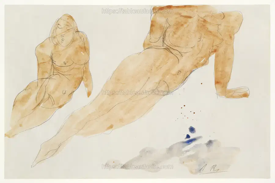 Two Reclining Nudes by Auguste Rodin apercu