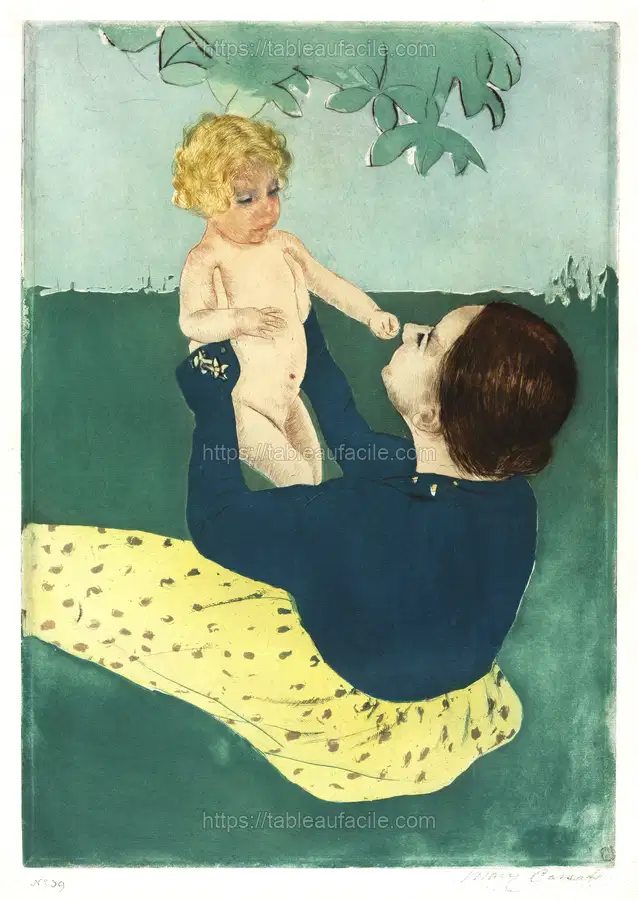 Under the Horse Chestnut Tree (1896–1897) by Mary Cassatt apercu