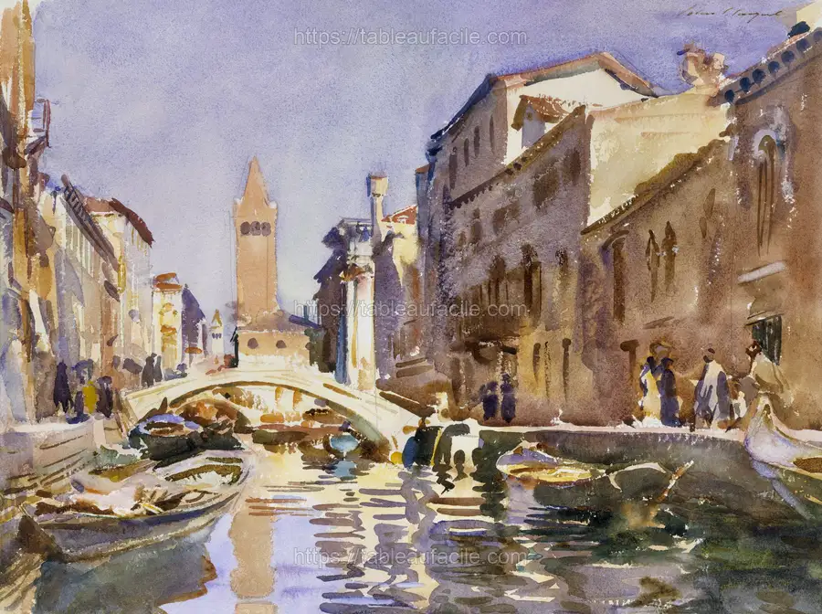 Venetian Canal (1913) by John Singer Sargent apercu