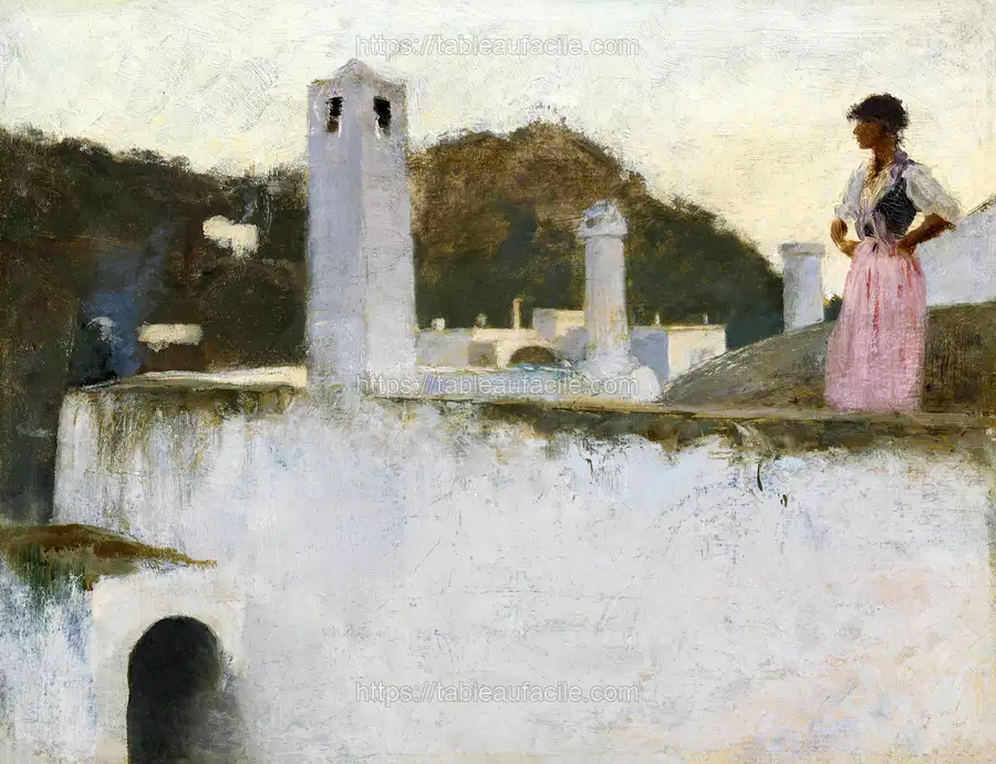 View of Capri (ca. 1878) by John Singer Sargent apercu
