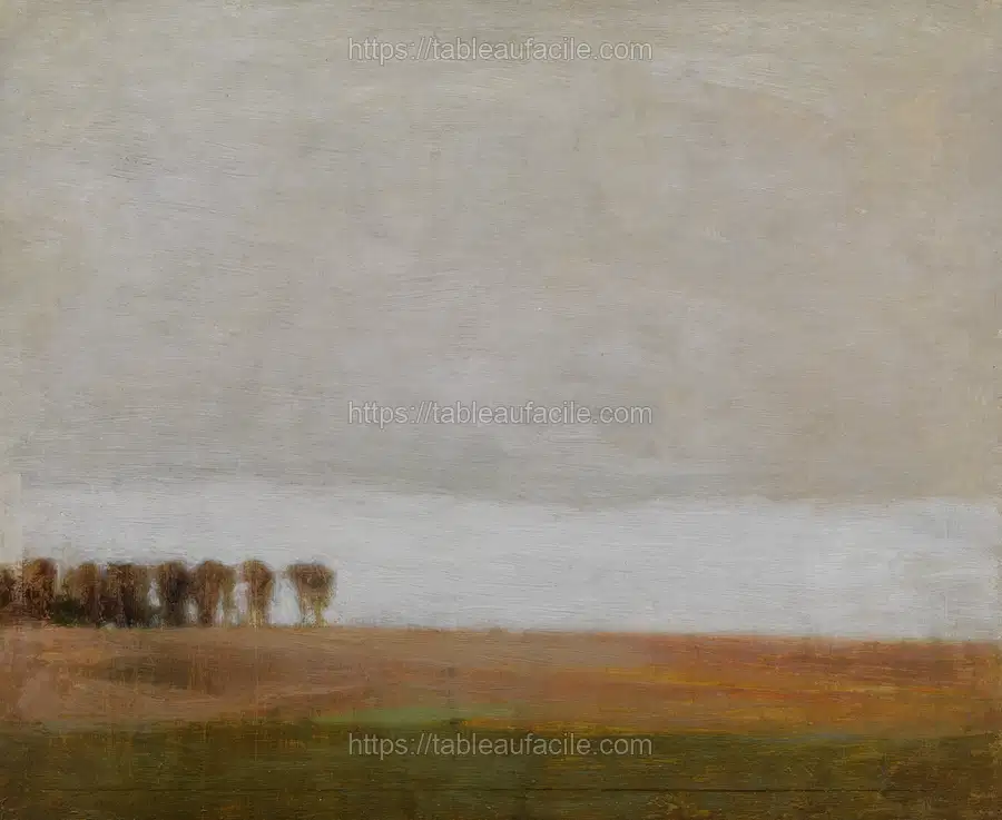 View of Jægersborg Allé. by Vilhelm Hammershøi apercu