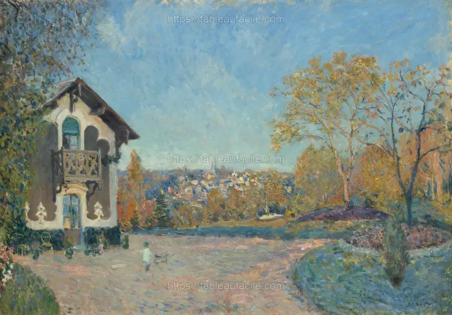View of Marly-le-Roi from Coeur-Volant by Alfred Sisley apercu
