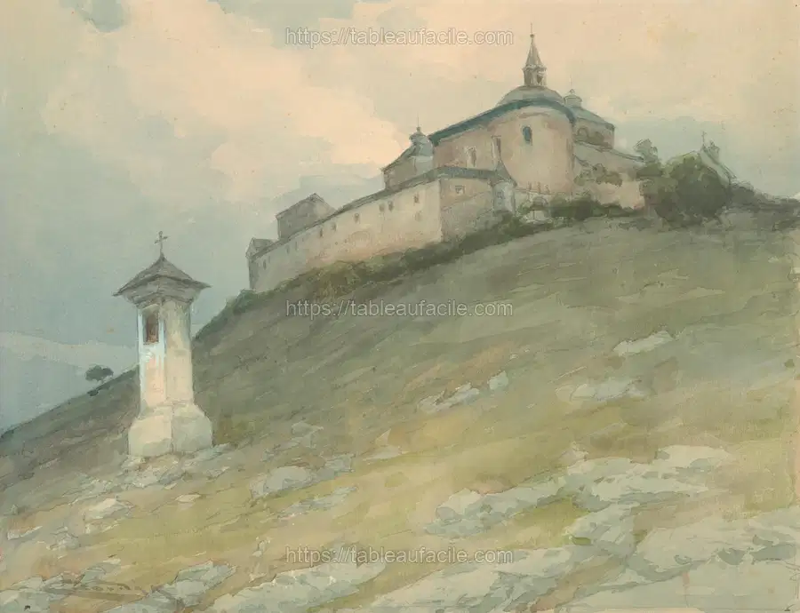 View of the castle krásna hôrka by Lajos Csordák apercu