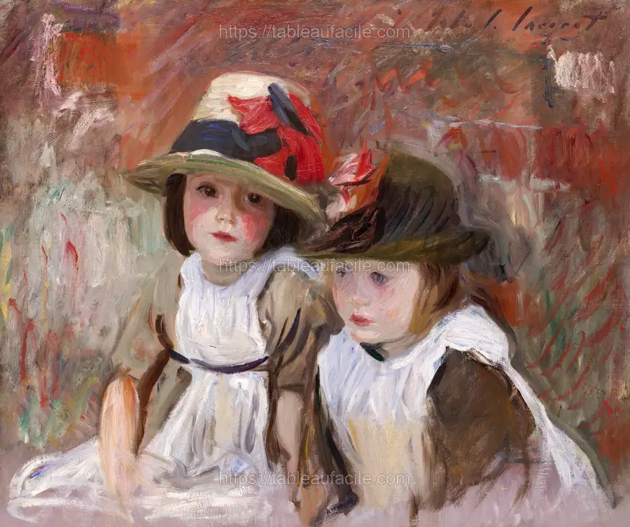 Village Children (1890) by John Singer Sargent apercu