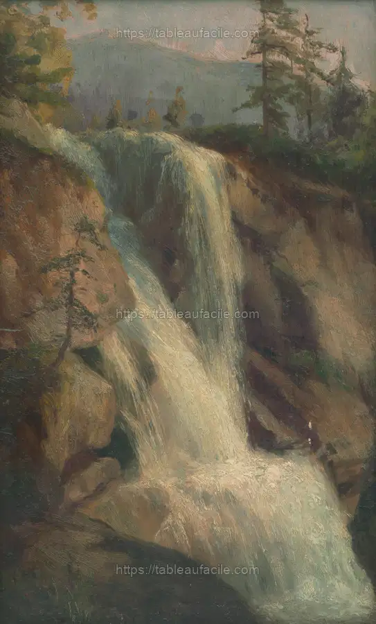 Waterfall by Lajos Csordák apercu