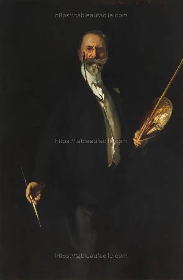 William M. Chase (1902) by John Singer Sargent apercu